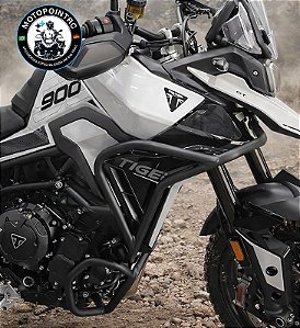 PROTETOR MOTOR E CARENAGEM TIGER 900GT PRO PRETO OU PRATA