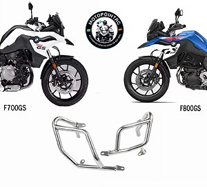 PROTETOR MOTOR BMW F700GS F800 GS F850GS AÇO INOXIDAVEL