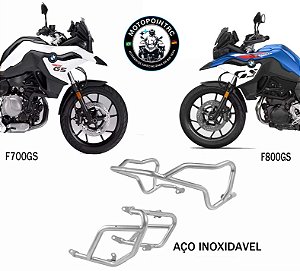 PROTETOR MOTOR E CARENAGEM BMW F750 GS / F800 GS INOXIDAVEL