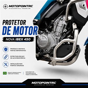 PROTETOR MOTOR CF MOTO IBEX 450 INOX