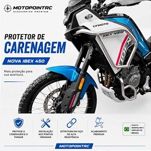 PROTETOR CARENAGEM CF MOTO IBEX 450 INOX MOTOPOINTRC