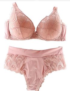 Conjunto Plus Size Romantic Renda