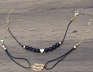 Duo de Pulseiras Moderna Macramê