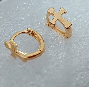 Brinco Dourado Cruz