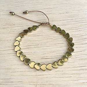 PULSEIRA MINI CORAÇÕES / DOURADA