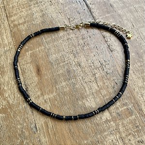 COLAR CHOKER VINIL PRETO