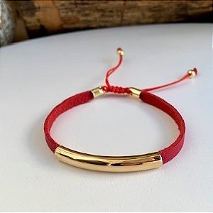 PULSEIRA PROTEÇÃO COURO VERMELHO 2