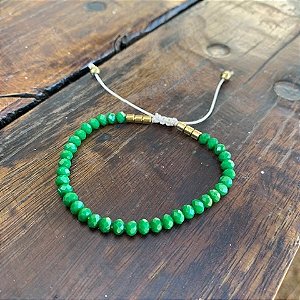 Pulseira Seleção Cristal Verde