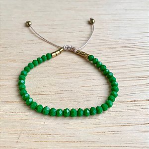 Pulseira Seleção Cristal Verde