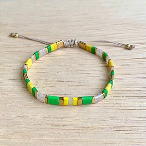 Pulseira Seleção Miyuki Tila Brasil