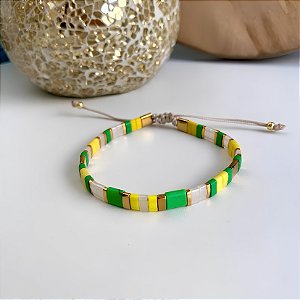 Pulseira Seleção Miyuki Tila Brasil