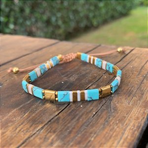 PULSEIRA MIYUKI PEDRA TURQUESA