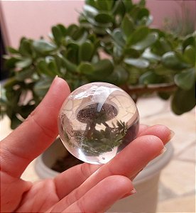 Bola ou Esfera  de Cristal Transparente