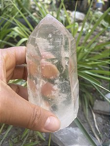 Ponta de Cristal Lemuriana Natural