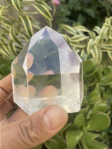 Ponta Cristal Transparente Lapidada