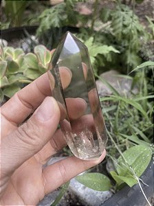 Cristal Fumê Ponta Biterminada
