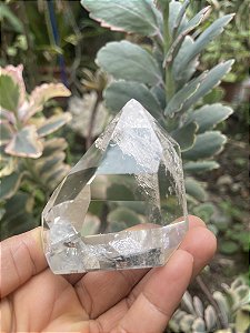 Ponta de Cristal Transparente Polida