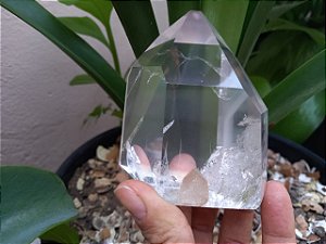 Cristal Transparente de Alta Pureza - Ponta Polida
