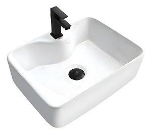 Cuba de cerâmica para banheiro/lavabo 48x38x13 cm