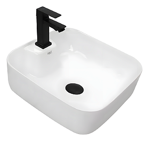 Cuba Sobrepor de cerâmica para banheiro/lavabo 40x40x14 cm