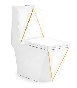 Vaso Sanitário Caixa Acoplada Monobloco Imperial Diamond Gold