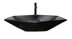 Cuba Cerâmica Banheiro/Lavabo Imperial Black 63x41 cm