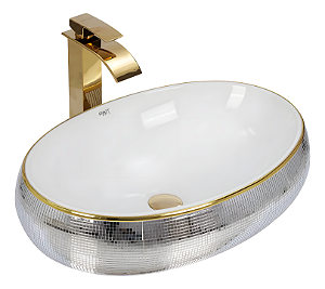 Cuba Cerâmica Banheiro/Lavabo Luxo 62x42 cm