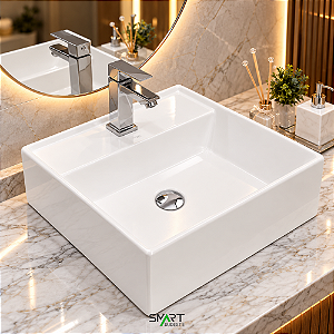 Cuba Cerâmica Banheiro/Lavabo 42x42 cm