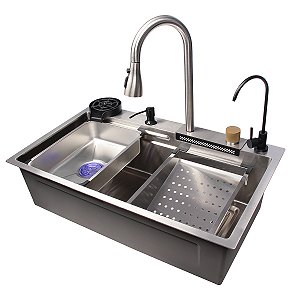 Cuba Inox Cromada Pia Cozinha Gourmet Luxo 75x46cm