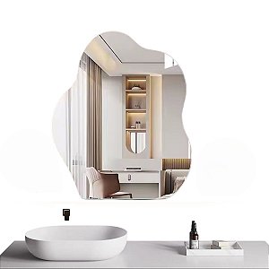 Espelho LED Banheiro Organico Touch c/ Desembaçador 80x60 cm