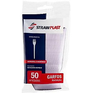 Garfo Refeição  Caixa c/ 1000 uni - Strawplast