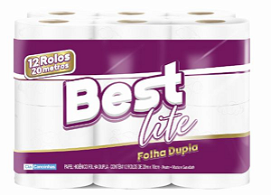 PAPEL HIG 12 X 20M FD FOLHA DUPLA BEST LITE