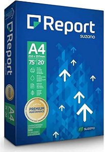 PAPEL SULFITE A4 75G 210 X 297 500 FOLHAS - REPORT