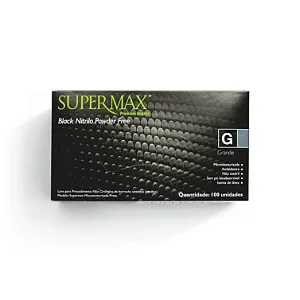 LUVA NITRIL BLACK TAM G SUPERMAX
