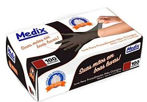 LUVA NITRIL BLACK TAM G - MEDIX
