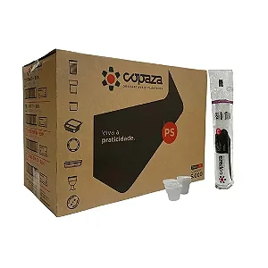 COPO DESCARTAVEL 50ML C/ 100UN ABNT TRANSPARENTE - COPAZA