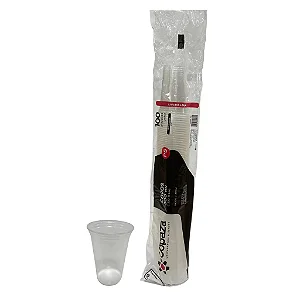 COPO DESCARTAVEL 300ML C/ 100UN ABNT TRANSPARENTE - COPAZA