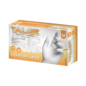 LUVA LATEX TAM M 100UN TALGE