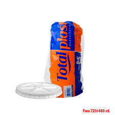 TAMPA PLAST P/ POTE 720 50UN CAIXA C/ 10 PACOTES  - TOTALPLAST