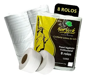 PAPEL HIG ROLAO BRANCO LUXO 1,8KG - NEW YORK
