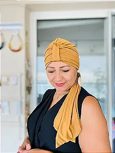 Turbante Acácia Malha Estampa Lisa