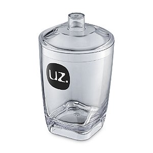 Porta  Algodão Premium Transparente de Plástico UZ