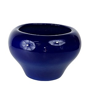 Vaso redondo liso G Azul | 30 diam x 19 alt