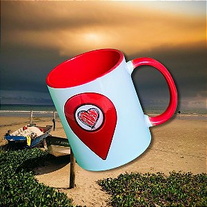 Caneca Longe dos olhos, perto do coração!