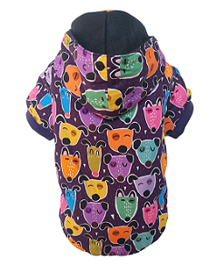 Roupa de Frio Pet - DOGS ROXO