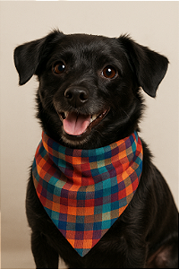 Bandana Pet - XADREZ MOSAICO