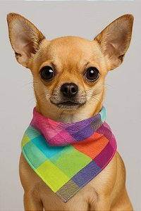 Bandana Pet - XADREZ COLORS