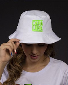 Bucket branco capa loka verde neon