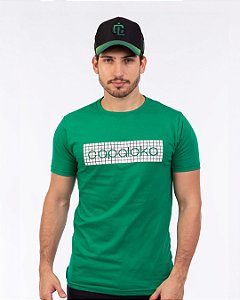 Camiseta verde capa loka quadriculado
