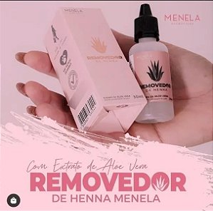 Removedor de Henna Menela com Extrato de Aloe Vera - 30ml
